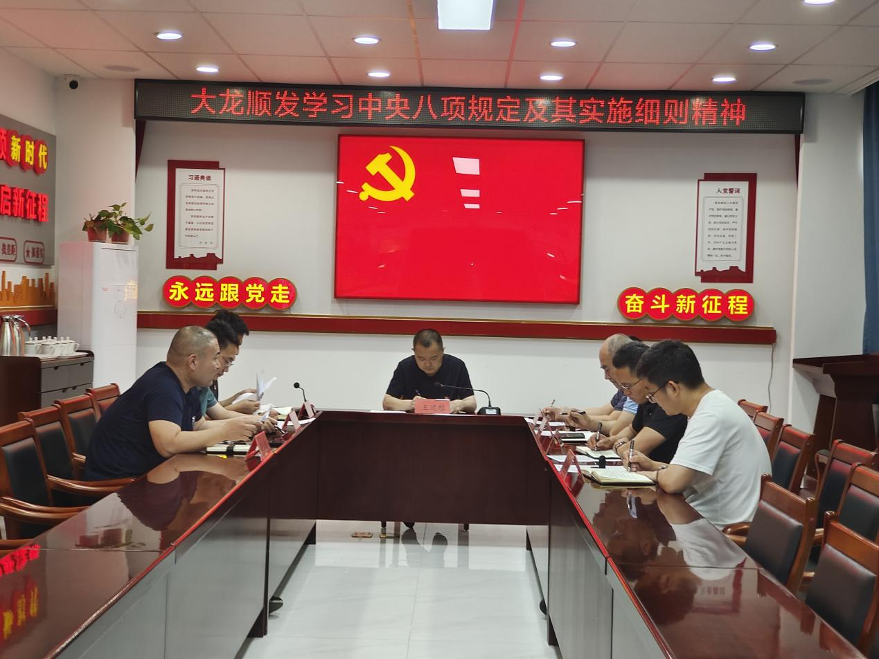 开云体育顺发党支部开展深入贯彻中央八项规定精神学习教育专题学习